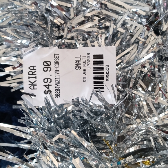 Akira JINGLE BELLS SILVER BUSTIER - Picture 4 of 4